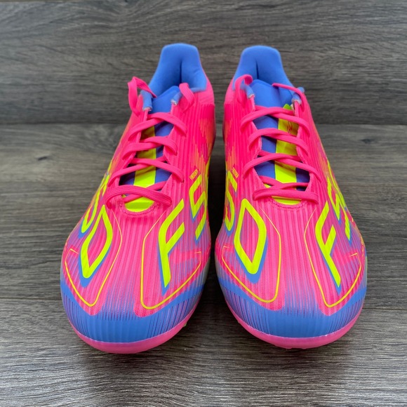 Adidas F50 League FG Mens Soccer Cleats Pink Blue Yellow Size 10 IE1291 - Picture 5 of 9